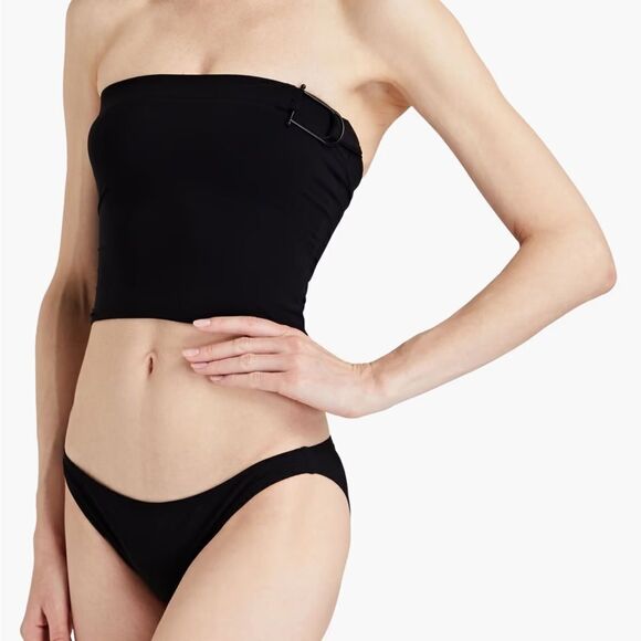 Christopher Esber NWT Strapless Buckle Bust Top Black 2 - Picture 2 of 9